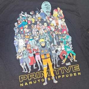 Primitive x Naruto Shippuden Cast Graphic Tee, Black, Size M